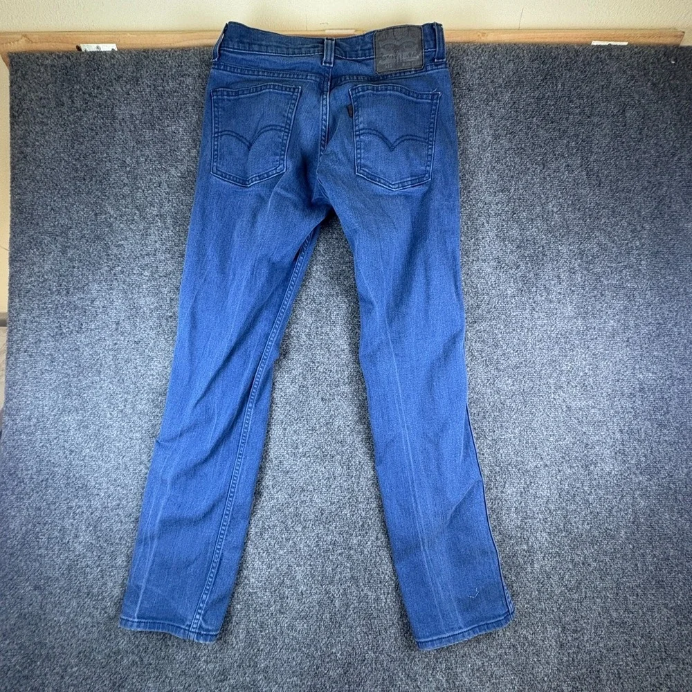 Levi's 511 Jeans Mens 29x30 Blue Medium Wash Denim‎ Cotton Low Rise Slim Fit